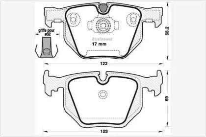 MGA 587 Колодки гальмівні