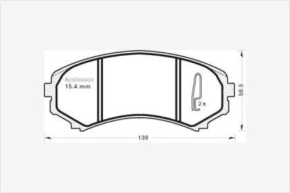 MGA 592 Brake pads MGA 592 Brake pads