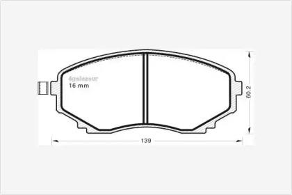 MGA 593 Колодки тормозные MGA 593 Колодки тормозные