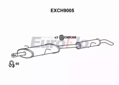 Euroflo EXCH9005 Середній кінцевий глушник ог