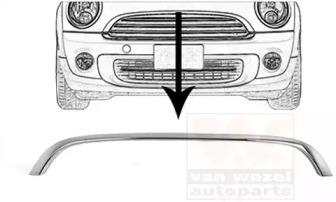Van Wezel 0508518 Cover bumper Van Wezel 0508518 Cover bumper