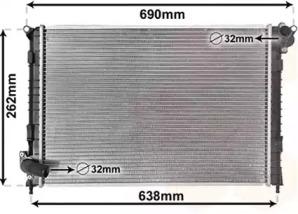 Van Wezel 06002314 Радіатор Van Wezel 06002314 Радіатор