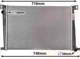 Van Wezel 06002356 Радіатор охолодження двигуна Van Wezel 06002356 Радіатор охолодження двигуна