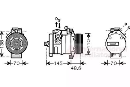 Van Wezel 0600K334 Compressor assy cooler