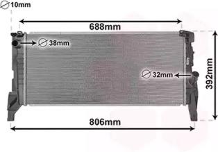 Van Wezel 06012704 Радіатор охолодження двигуна