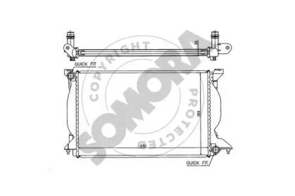 Somora 021540B Радиатор охлаждения двигателя Somora 021540B Радиатор охлаждения двигателя