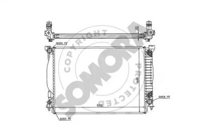 Somora 021540D Радіатор охолодження двигуна