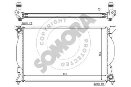 Somora 021540K Радіатор Somora 021540K Радіатор