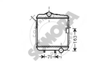 Somora 021544R Радиатор охлаждения двигателя