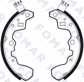 Fomar Roulunds FO 0486 Колодки гальмівні