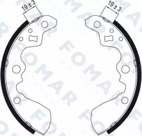 Fomar Roulunds FO 0528 Колодки гальмівні