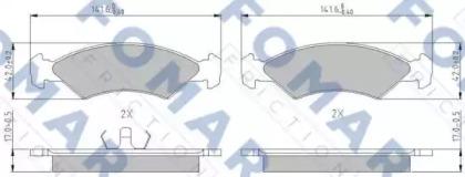 Fomar Roulunds FO 421881 Brake pads Fomar Roulunds FO 421881 Brake pads