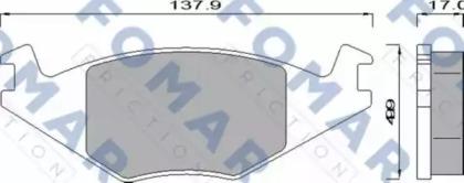 Fomar Roulunds FO 436881 Brake pads Fomar Roulunds FO 436881 Brake pads