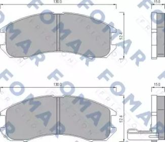 Fomar Roulunds FO 445081 Brake pads