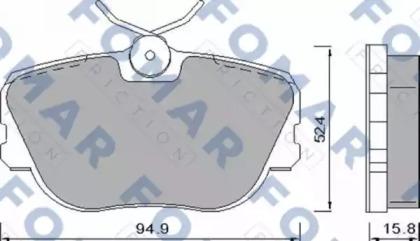 Fomar Roulunds FO 450181 Brake pads Fomar Roulunds FO 450181 Brake pads