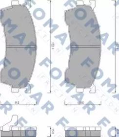 Fomar Roulunds FO 459481 Brake pads