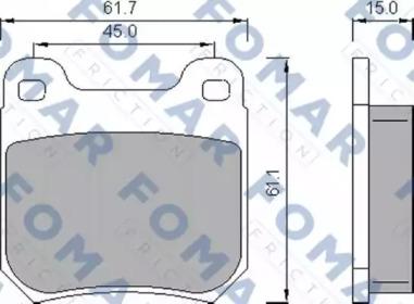 Fomar Roulunds FO 468781 Brake pads Fomar Roulunds FO 468781 Brake pads