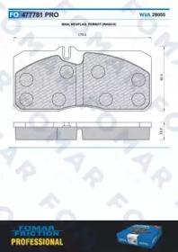 Fomar Roulunds FO 477781 Brake pads Fomar Roulunds FO 477781 Brake pads