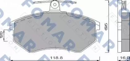 Fomar Roulunds FO 488481 Brake pads Fomar Roulunds FO 488481 Brake pads
