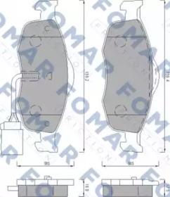 Fomar Roulunds FO 493081 Brake pads Fomar Roulunds FO 493081 Brake pads