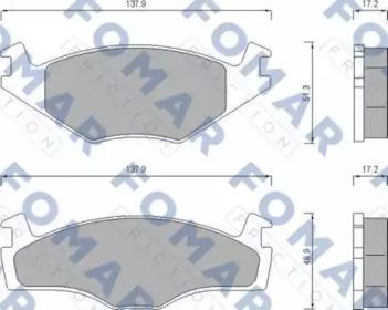 Fomar Roulunds FO 647481 Brake pads