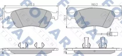 Fomar Roulunds FO 858881 Brake pads