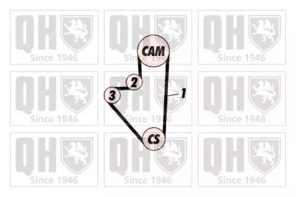 Quinton Hazell QBPK1030 Комплект ременя ГРМ з водяним насосом і роликами