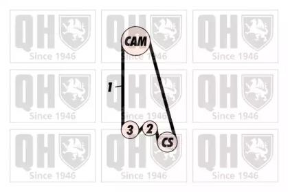 Quinton Hazell QBPK3312 Комплект ременя ГРМ з водяним насосом і роликами Quinton Hazell QBPK3312 Комплект ременя ГРМ з водяним насосом і роликами