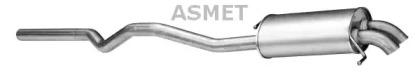 Asmet 04.109 Глушник вихлопних газів кінцевий Asmet 04.109 Глушник вихлопних газів кінцевий