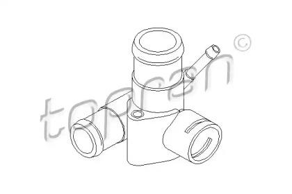 Topran 100 315 Pipe assy radiator plastic Topran 100 315 Pipe assy radiator plastic