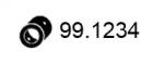 Asso 99.1234 Exhaust pipe support Asso 99.1234 Exhaust pipe support