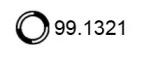 Asso 99.1321 Exhaust pipe support Asso 99.1321 Exhaust pipe support