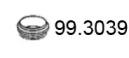 Asso 99.3039 Прокладка труби вихлопного газу Asso 99.3039 Прокладка труби вихлопного газу