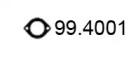 Asso 99.4001 Прокладка труби вихлопного газу