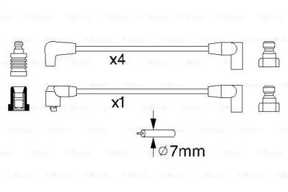 Bosch 0 986 356 885 Zuendkabel Bosch 0 986 356 885 Zuendkabel