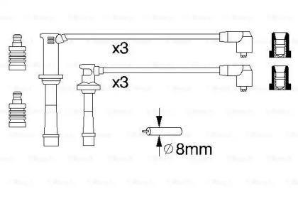 Bosch 0 986 356 966 Дроти високовольтні системи запалювання Bosch 0 986 356 966 Дроти високовольтні системи запалювання