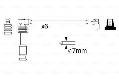 Bosch 0 986 357 055 Дроти високовольтні системи запалювання Bosch 0 986 357 055 Дроти високовольтні системи запалювання