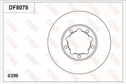TRW DF8078S Brake disc TRW DF8078S Brake disc