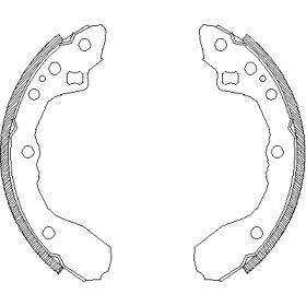 Remsa 4344.00 Колодки гальмівні