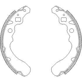 Remsa 4390.00 Колодки гальмівні