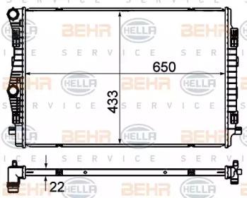Hella 8MK 376 901-384 Радіатор