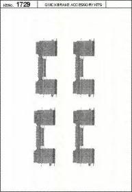 Triscan 8105101650 Spring set disc brake Triscan 8105101650 Spring set disc brake