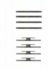 Triscan 8105241512 Spring set disc brake Triscan 8105241512 Spring set disc brake