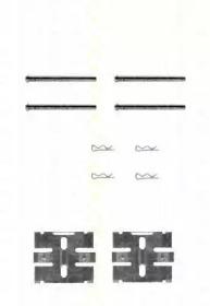 Triscan 8105271206 Монтажний комплект гальмівних колодок