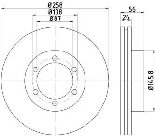Mintex MDC2275 Brake disc Mintex MDC2275 Brake disc