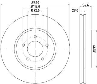 Mintex MDC2319 Brake disc Mintex MDC2319 Brake disc