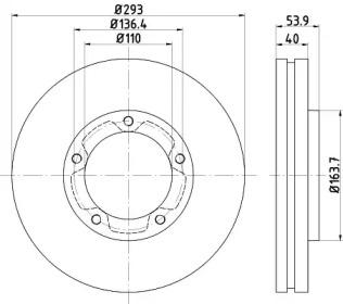 Mintex MDC2735 Brake disc Mintex MDC2735 Brake disc
