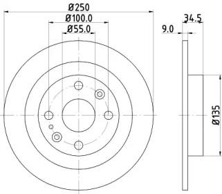 Mintex MDC660 Brake disc Mintex MDC660 Brake disc