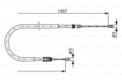 Bosch 1 987 477 937 Трос стояночного гальма Bosch 1 987 477 937 Трос стояночного гальма