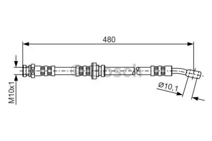 Bosch 1 987 481 065 Hose assy brake Bosch 1 987 481 065 Hose assy brake